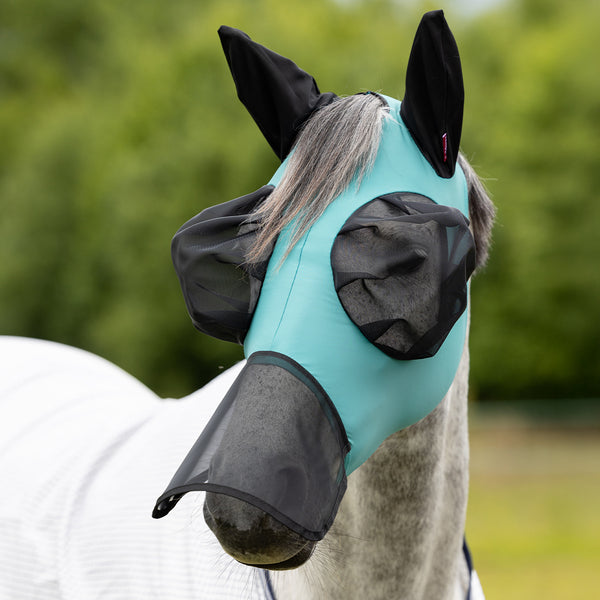 LeMieux Bug Relief Full Fly Mask - Lagoon